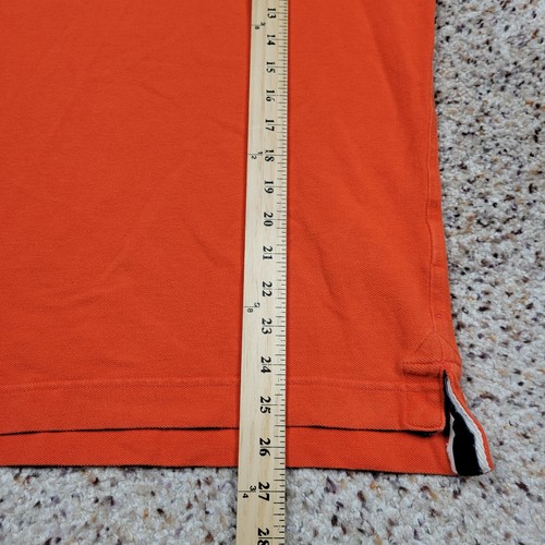 Abercrombie Polo Shirt Boys Large Orange Muscle Pullover Rugby Preppy Youth A1* - Picture 7 of 10