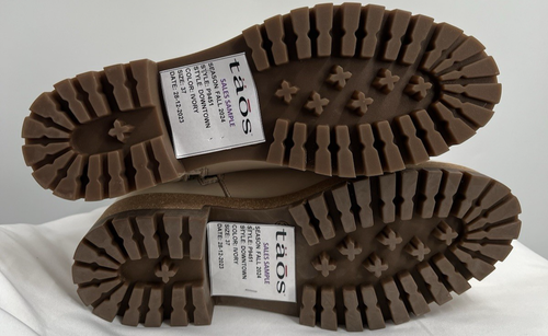 Botas Taos para mujer de apoyo Downtown con suela de goma de corcho tostado marfil talla 6,5 EUR 37 - Imagen 15 de 17