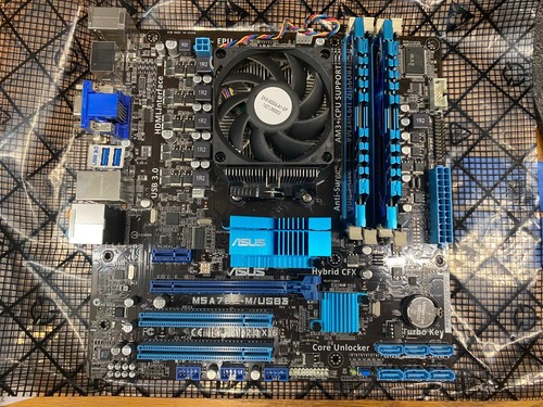 Asus MSA78L-USB 3 + AMD FX 6 core 3500 MHz + 16 GB ram Tested and working