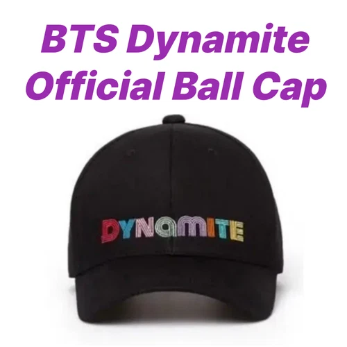 BTS Dynamite Official Black Ball Cap Hat Kpop Merch New Without Tags Adjustable