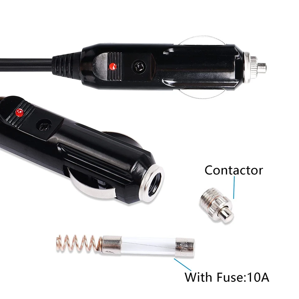 Car Cigarette Lighter DC 12V Power Charger to Dual 5.5mm x 2.1mm Female Y Cable - image 4 of 4