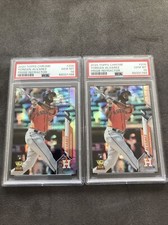 2020 Topps Chrome Yordan Alvarez Prism Refractor #200 PSA 10 RC Rookie Astros