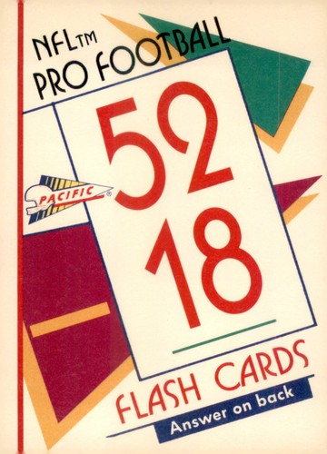 S2R7: 1991 Pacific Trading Cards Football Flash Cards 1-110 (pick a card) - Picture 86 of 218