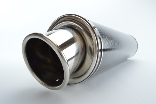 Kawasaki ZX9R F Exhaust SP Engineering Carbon Fibre Round Big Bore XL 2002-2005 - Picture 5 of 9
