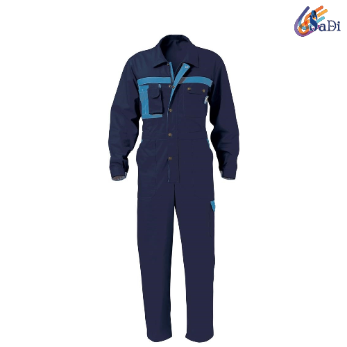 Tuta Da Lavoro Uomo Multitasche Blu - Tuta Intera Per Meccanico Con Vita Elastica - Foto 3