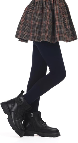 Girls Winter Warm Fleece Lined Tights Thick Dance Tights - Picture 5 of 6