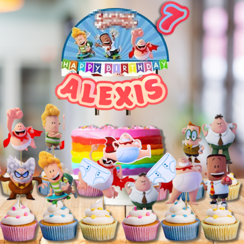 CAPTAIN UNDERPANTS plate birthday party supplies cupcake balloon gift decoration - Picture 42 of 48