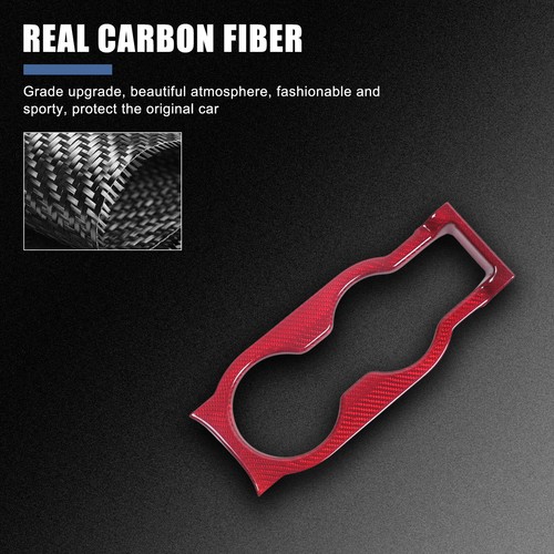 Center Control Cup Holder Frame Trim For Lotus EMIRA 21-23 Red Dry Carbon Cover - Picture 8 of 12