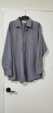 Berlioni Italy unisex dress shirt,gray,2XL,neck 18-18.5, great condition, cuffs.