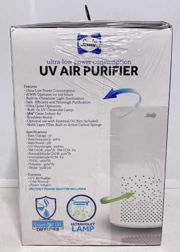 Purificador de aire UV portátil Sealy elimina gérmenes de bacterias del polvo protección 360° nuevo en caja - Imagen 4 de 6
