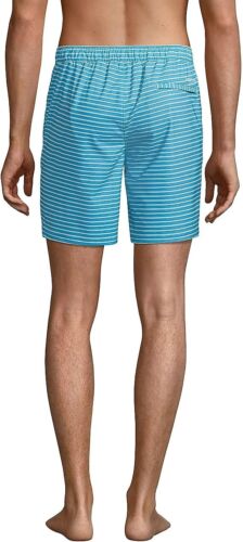 Nuevo con etiquetas Lands' End Pantalones Cortos de Baño Híbridos 7 pulgadas Forrados para Hombre Baúles de Natación Talla M $70 FLF100 - Imagen 3 de 5