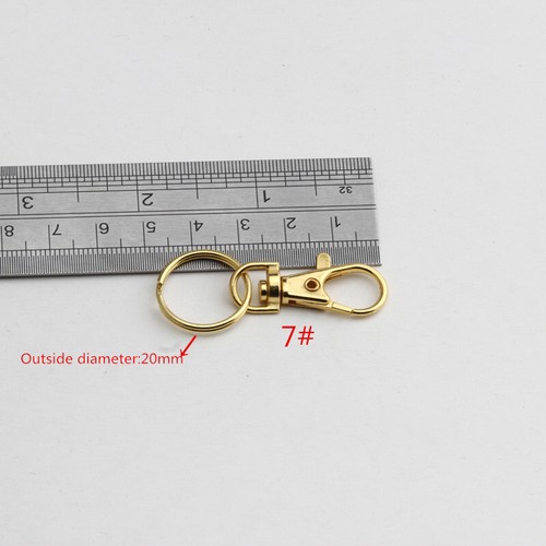 Posten Taschenverschlüsse Karabiner Drehverschlüsse Clips Tasche Schlüsselring Haken Zubehör Schlüsselanhänger - Bild 9 von 10