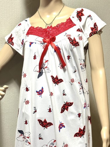 Nightgowns For Women short sleeve Sleepwear Soft Nightgowns Flowers L, XL ,X - Picture 8 of 18