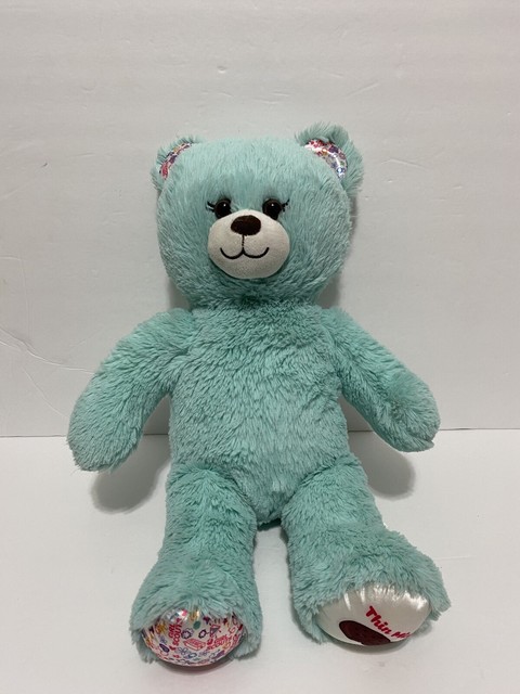 Build-a-bear workshop plush turquoise Teddy Bear Girl Scouts Thin Mints Build-a-bear workshop plush turquoise Teddy Bear Girl Scouts Thin Mints