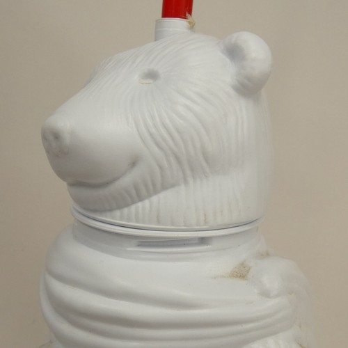 Vintage COCA-COLA Polar Bear Plastic Drinking Cup Container w/ Straw  FJKJG - Picture 8 of 10