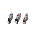 CANON COMPATIBLE CLI521 SET OF 3 CYAN MAGENTA YELLOW PIXMA MP540 MP560  CLI-521 