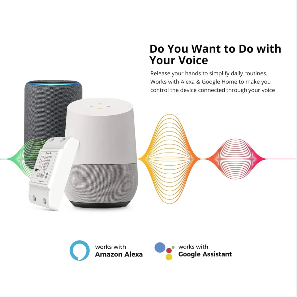 Interruptor de interruptor inteligente básico WiFi AvatarControls hágalo usted mismo módulo de interruptor para aplicación Foto 3 de 4