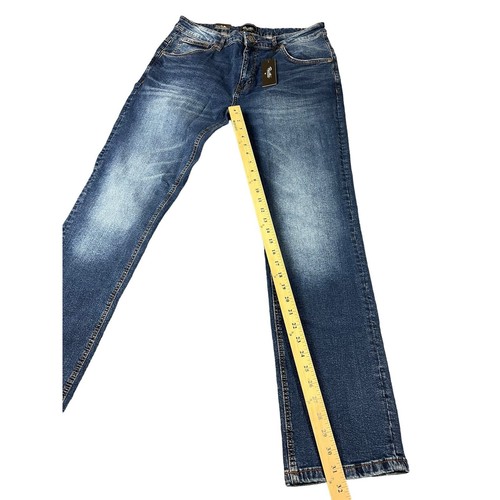 Primitive Skateboarding Men's Jeans Straight Blue Size 36x32 NWT - Picture 2 of 10