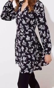 loft floral wrap dress