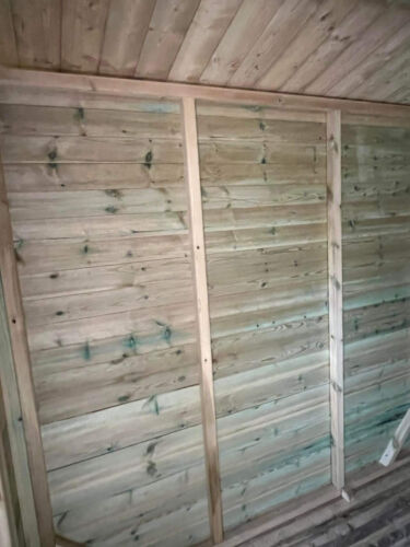 8x6 SHED WOODEN WORKSHOP 16MM TANALISED HEAVY DUTY CHECK POSTCODES BELOW - Picture 6 of 7