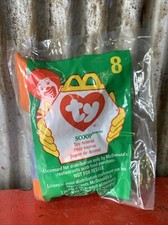 TY Teenie Beanie Babies 1998 McDonalds Happy Meal Toy #8 Scoop The Pelican - NIP