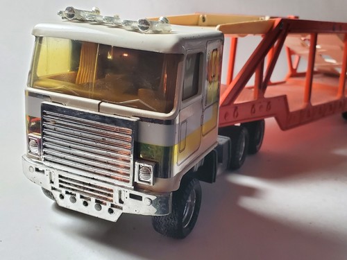 Ertl Car Hauler Pressed Steel Truck Car Carrier Auto Hauler Tractor Trailer - Picture 5 of 11