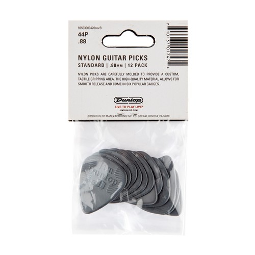 Dunlop Guitar Picks 24 Pack Nylon .88 medium (44P.88) - Picture 5 of 6
