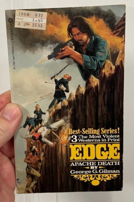 Edge #3 Apache Death Paperback George Gilman Good Condition 1981 Pinnacle Book
