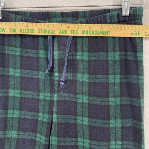 VERMONT COUNTRY STORE Pajama Set Men S Flannel Plaid Button Up Top Pants Green - Picture 20 of 24