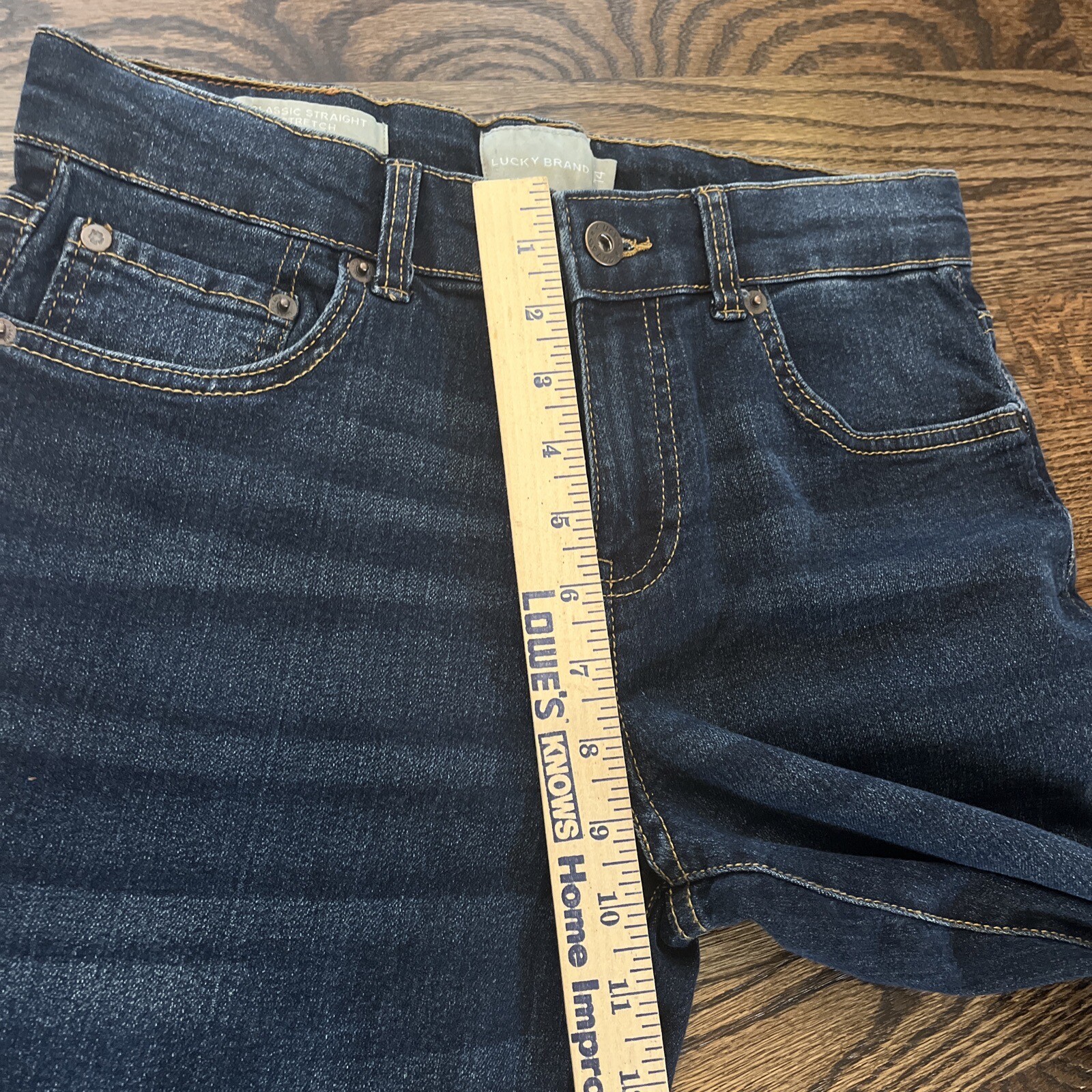 Lucky Brand Jeans Girl Size 14 Blue Classic Fit Straight Leg Stretch Denim - View 7