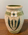 Antique Arts & Crafts Roseville Large Tan Mostique Vase Shape 23-10", c. 1916