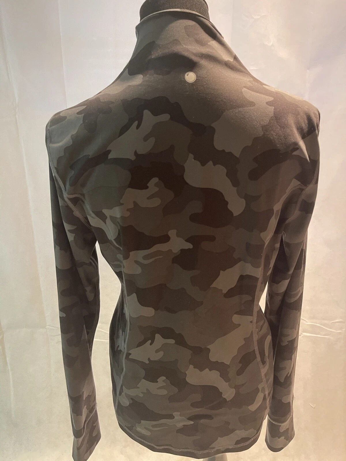 yogalicious lux camo full zip activewear thumbholes jacket