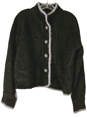 VTG Venesha Quality Medium AngoraNylon Sweater Cardigan