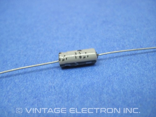 (25) Condensatori elettrolitici assiali IC (Illinois Condensatore/CDE): 10uF 20% 35V - Foto 5 di 9