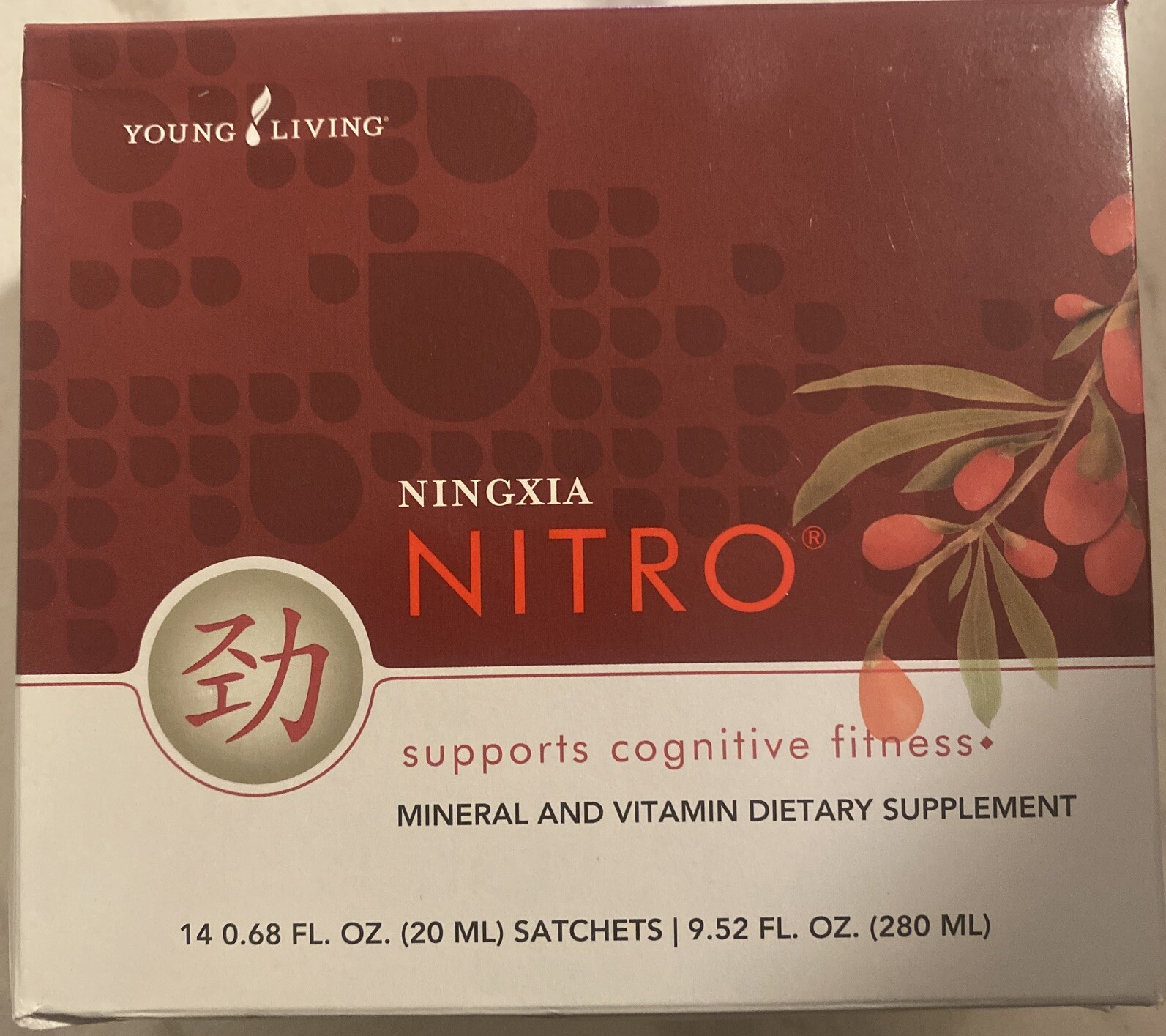Young Living NingXia NITRO 14-Pack 20ml Sachets with Minerals & Vitamins NIB-image
