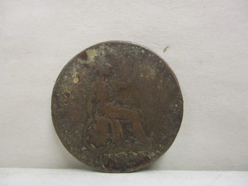 1826 Great Britain England UK 1/2 Half Penny World Copper Coin George IV KM# 692 - Picture 2 of 8