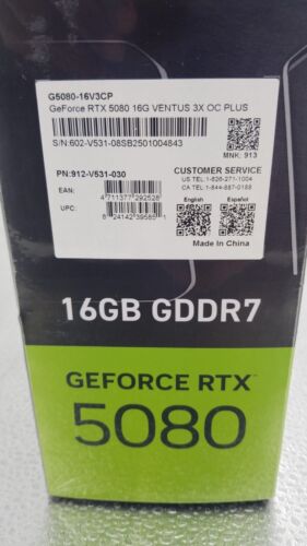 BRANDNEU VERSIEGELT - MSI RTX 5080 Ventus 3X OC Edition - 16GB - NVIDIA Geforce - Bild 6 von 6