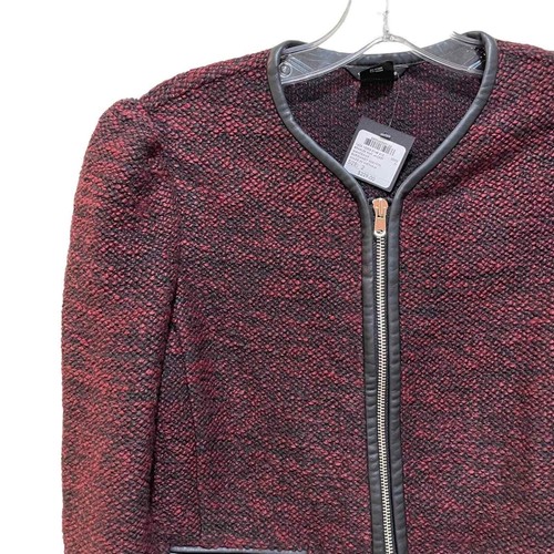 Giacca blazer Club Monaco Braxlee maglia lana bordeaux nero donna taglia 2 nuova - Foto 7 di 13