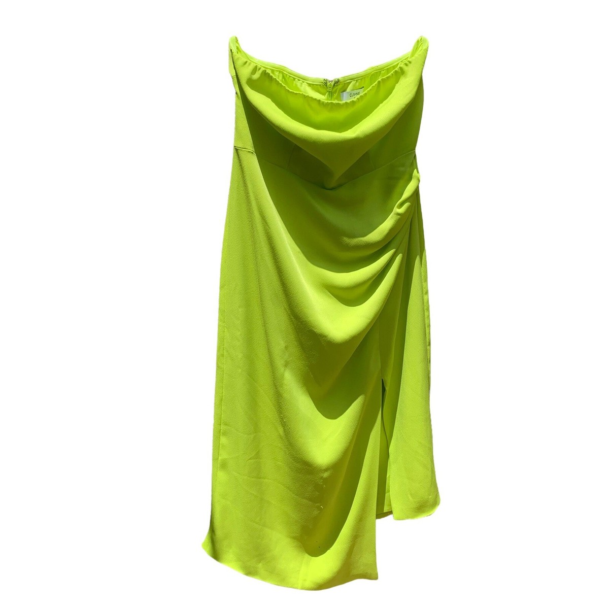 neon yellow target dress Prabal Gurung for Target Neon Yellow Ruffled Dress Size 6 Sleeveless Knee  Length