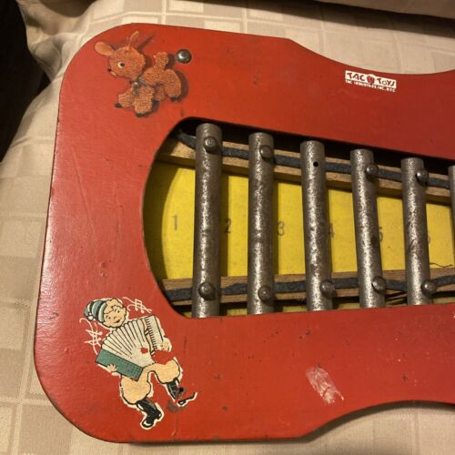 Antique Toy Xylophone Tac Toys - Picture 3 of 19