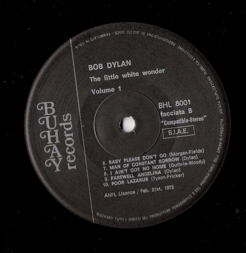 BOB DYLAN VOLUME 1 THE LITTLE WHITE WONDER CALIFORNIA BABY MAN TILL ANGELINA HAT - Picture 12 of 12