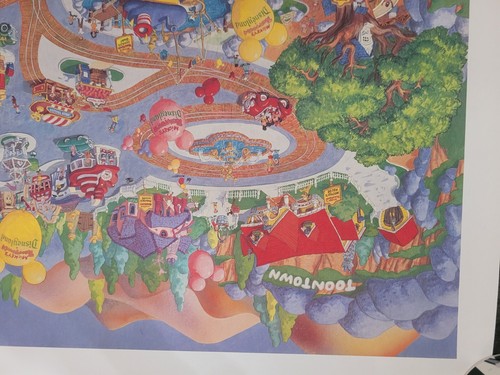 Disney Art Charles Boyer Longs Drugs Exclusive Disneyland Toon town Print - Picture 7 of 10