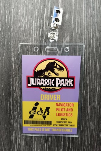 Jurassic Park - Clip-on InGen ID Photo Pass Badge Set Prop Collection Cosplay - Picture 37 of 53