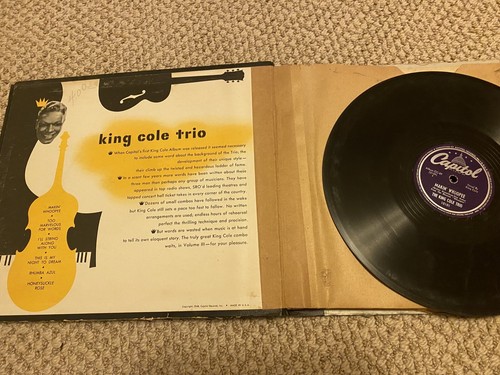 RARE 3x78 SET Nat King Cole Trio Volume 3 Capitol CC 9 BEAUTIFUL VG+ Oscar Moore - Picture 2 of 3