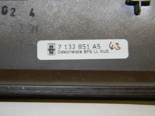 *BMW E90 E91 318i 320i 325i 328i 330i 335i M3 Dashboard Trim Cover Right Nutwood - Picture 8 of 12