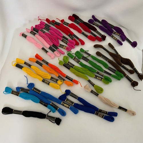 33 skeins Embroidery Floss Color Assortment New Cotton made in Mexico Bright - Picture 7 of 7