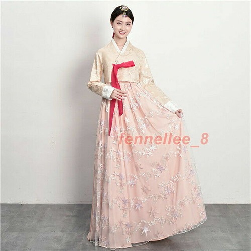Hanbok Dress Traditional Woman Lace Korean Hanbok Korean Ceremony Costume - Picture 24 of 38