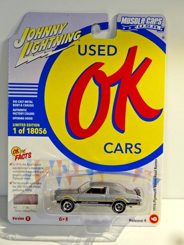 JOHNNY LIGHTNING - SILVER - 1976 PLYMOUTH VOLARE ROAD RUNNER - Picture 2 of 4