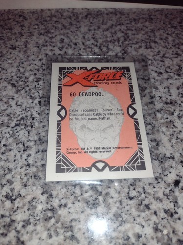 1991 Marvel Comic Images X-Force (#60) Rookie Card. DEADPOOL. - Picture 4 of 4