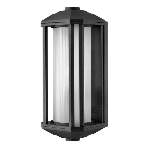 Wandlampe AußEn Wandleuchte Terrassenlampe Glas Schwarz Aluminium 1 Flammig-image